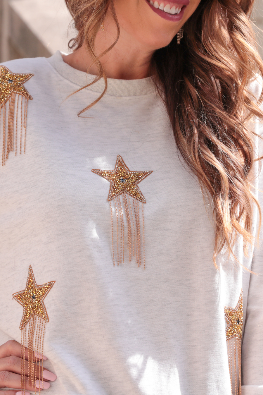 Rising Star Fringe Sweatshirt