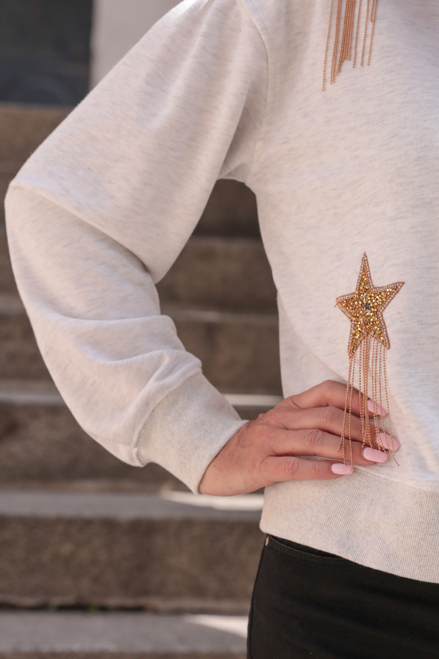 Rising Star Fringe Sweatshirt