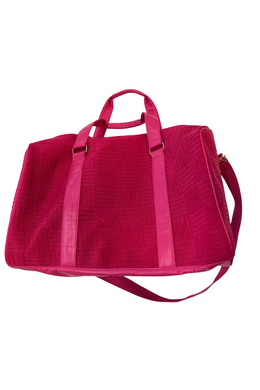 Wherever I Go Textured Duffle Bag