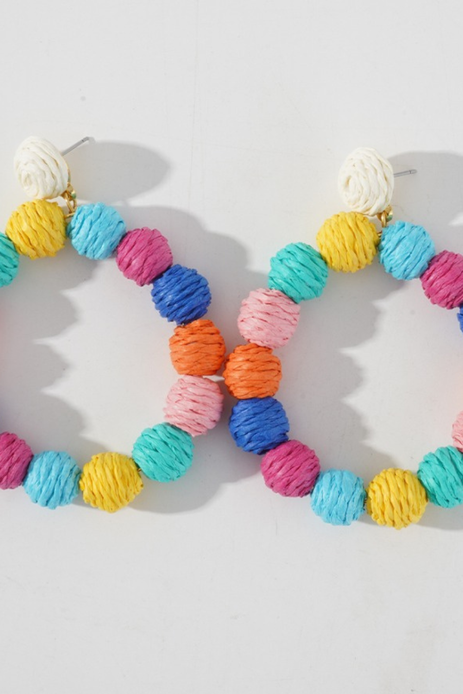 Buttercup Raffia Earrings