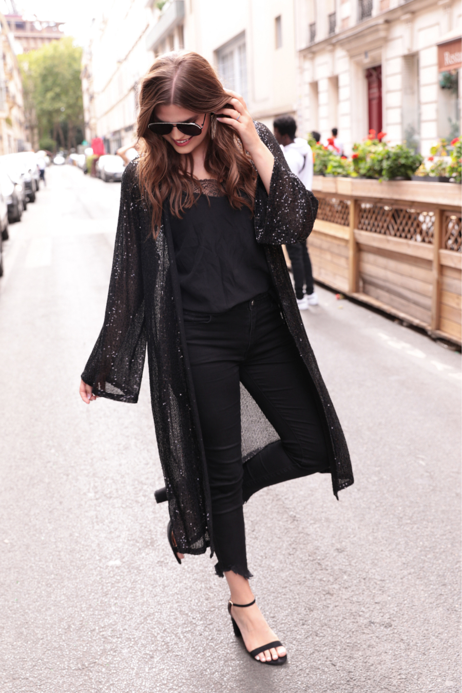 PREORDER-Give Me Sparkle Sequin Kimono