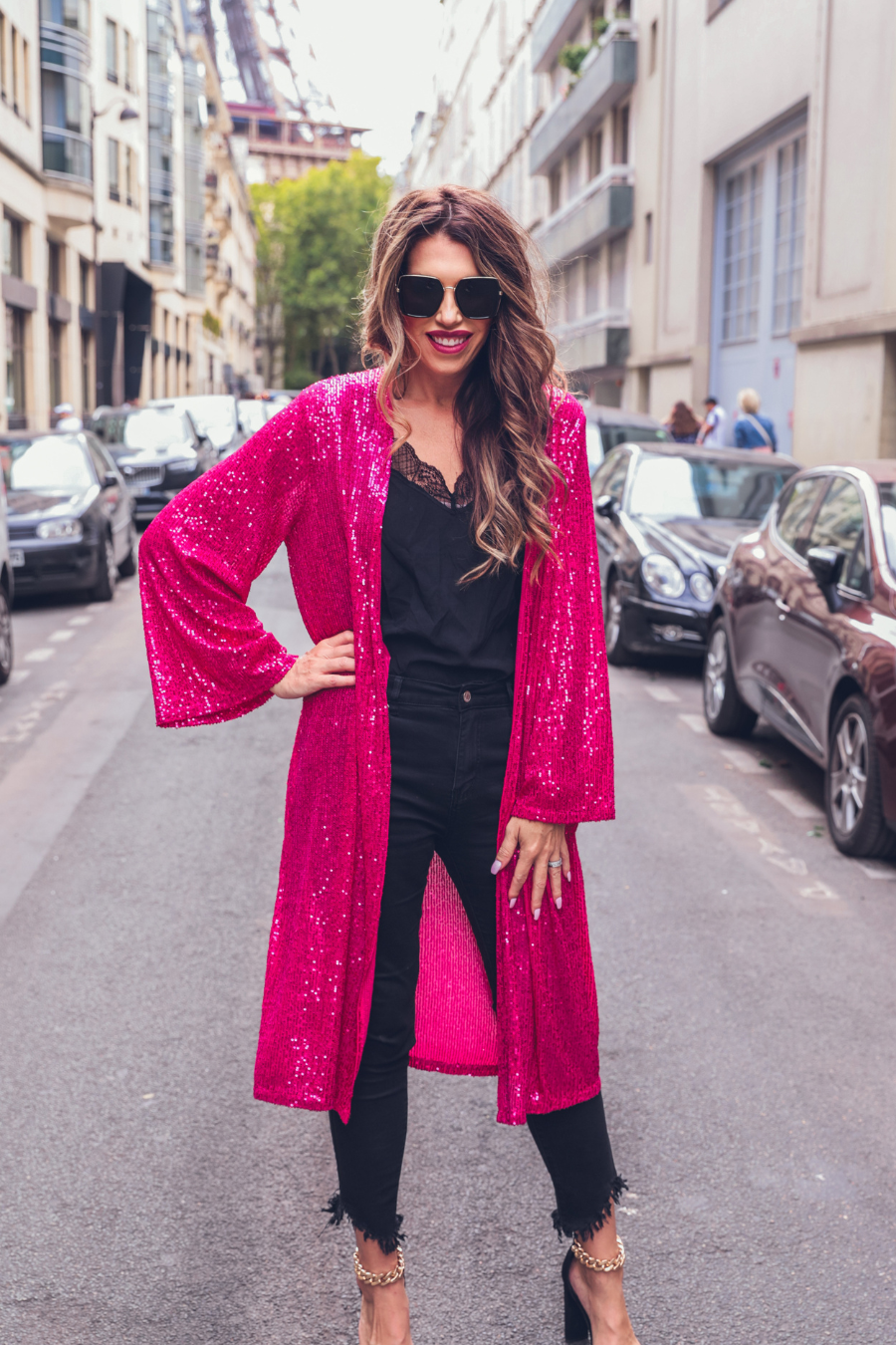 PREORDER-Give Me Sparkle Sequin Kimono