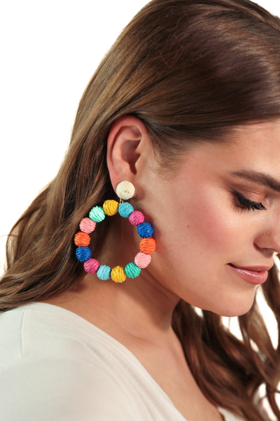 Buttercup Raffia Earrings