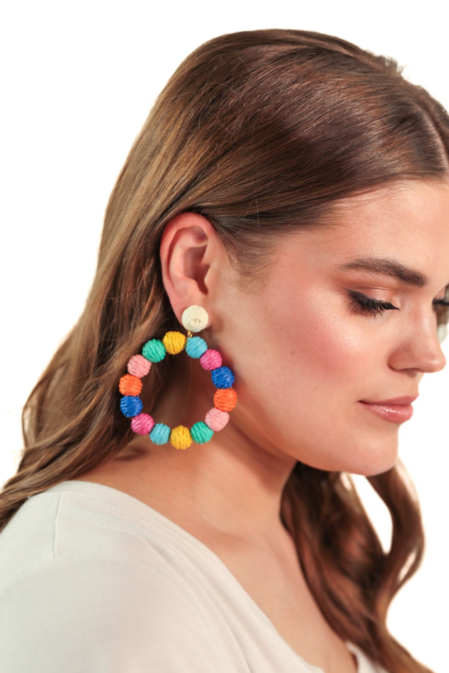 Buttercup Raffia Earrings