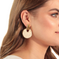 Rose Raffia Earrings