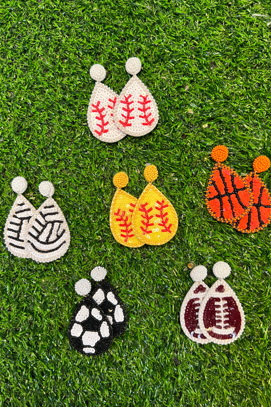 Feeling Sporty Beaded Earrings