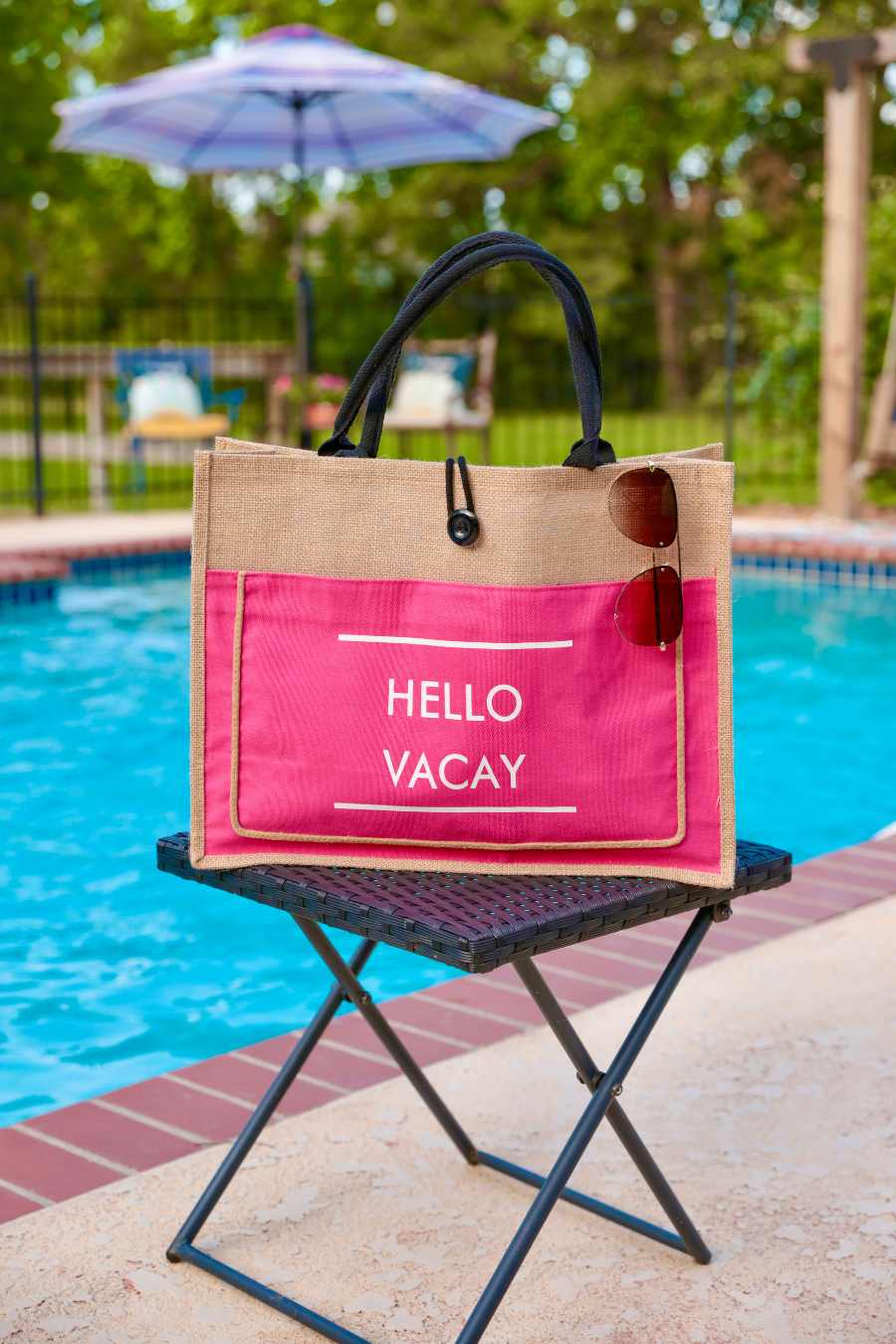 Hello Vacay Beach Bag