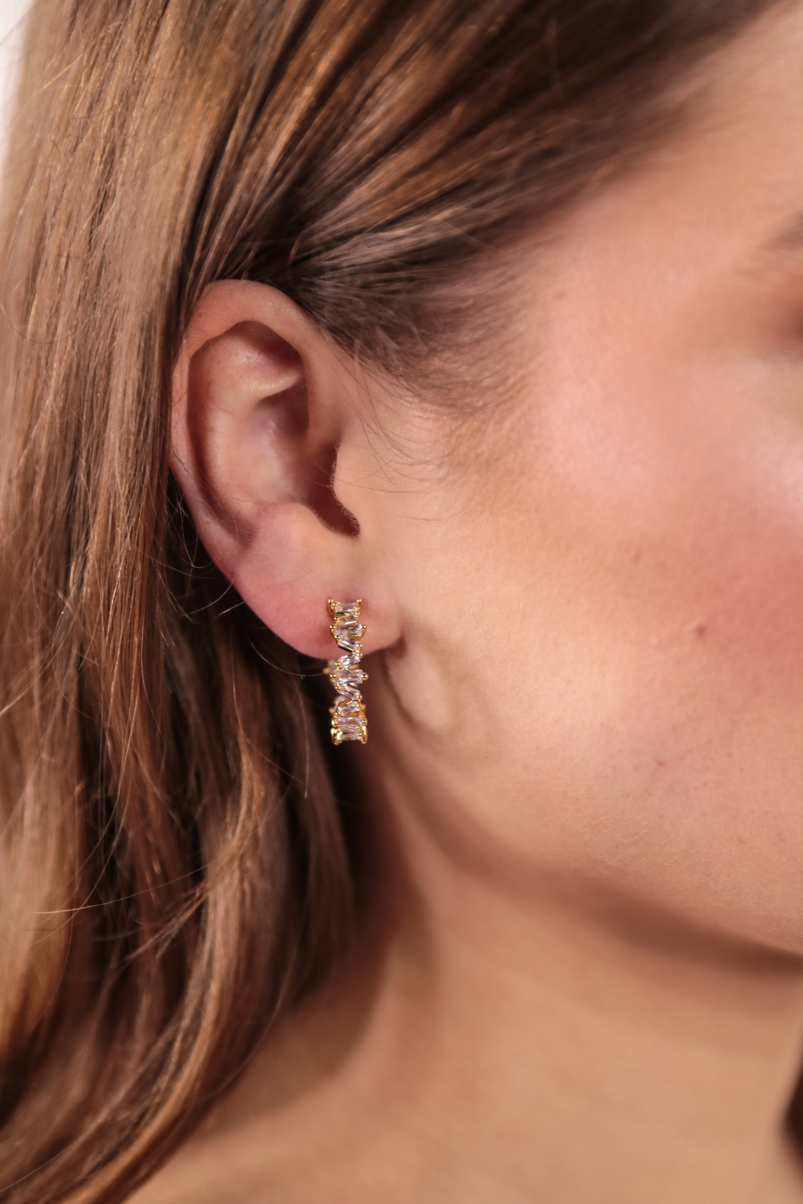 Unstoppable Rhinestone Hoop Earrings