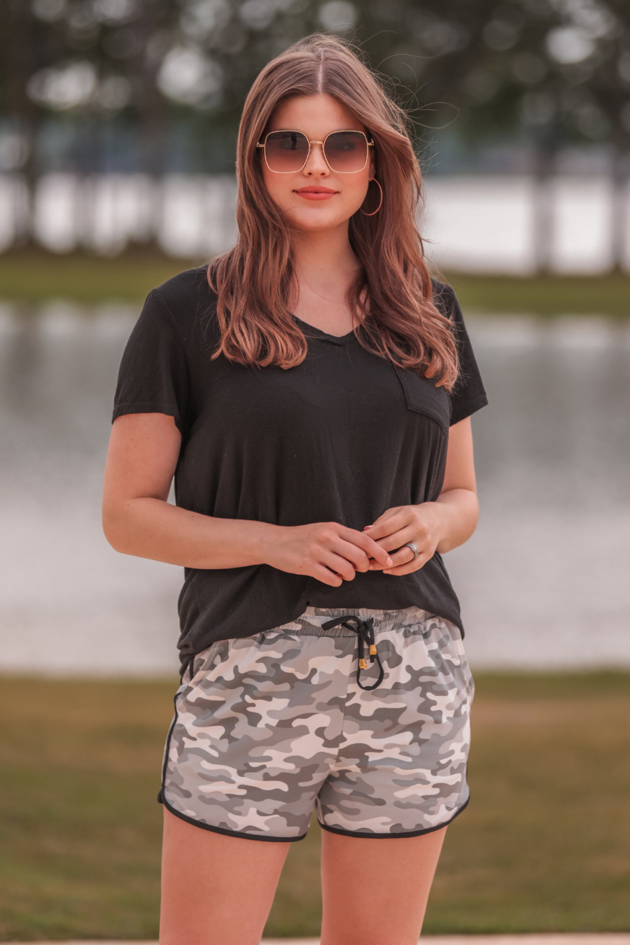 Codie Camo Drawstring Everyday Shorts