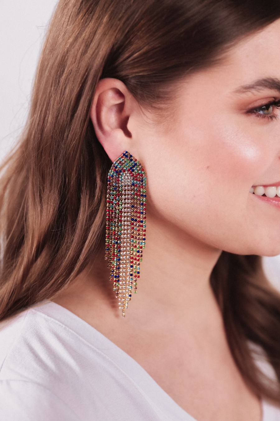 Queen Of Gems Rhinestone Earrings