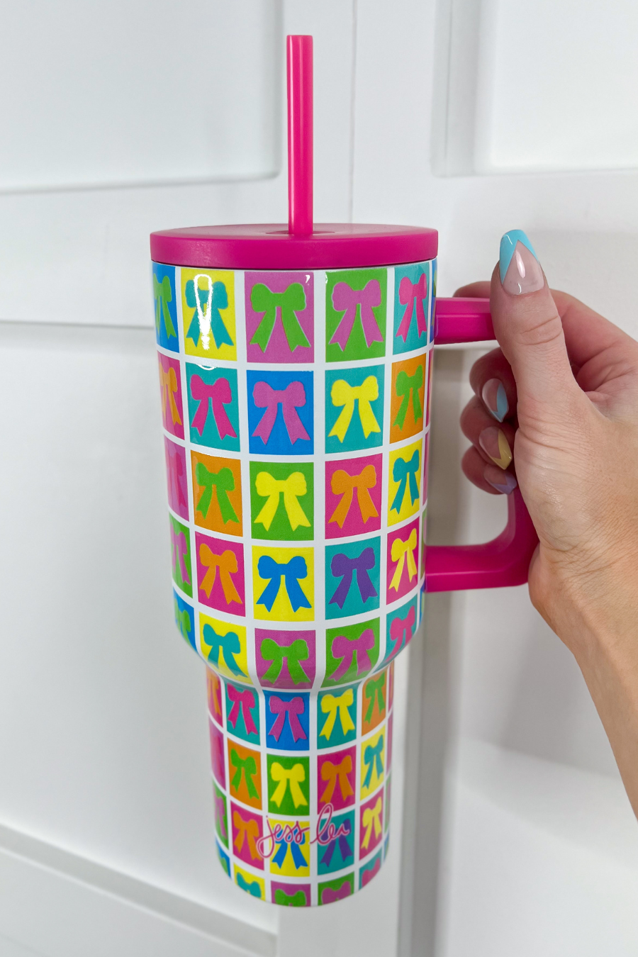 Bow Bonanza Tumbler, Neon