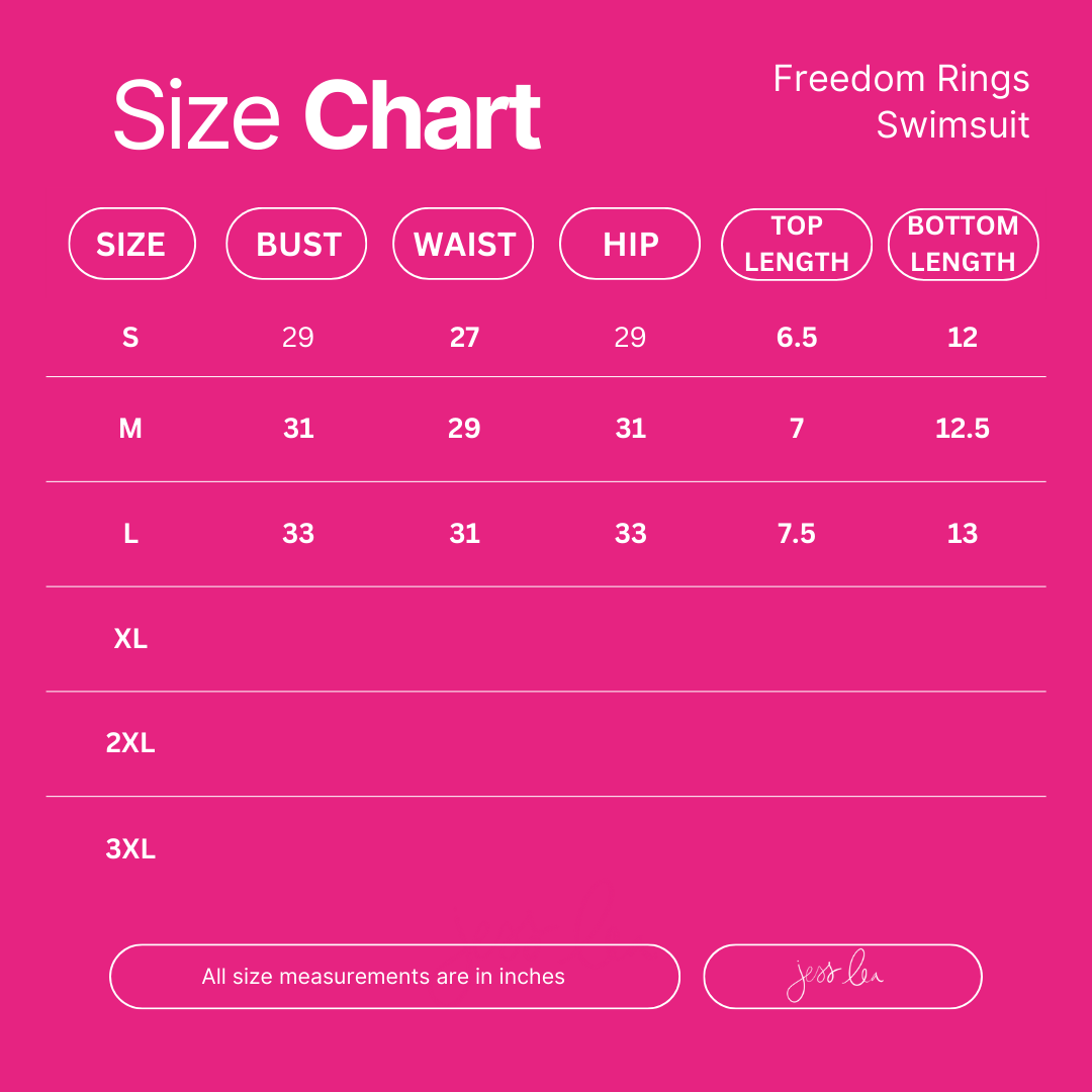 Freedom Rings Two Piece Swimsuit