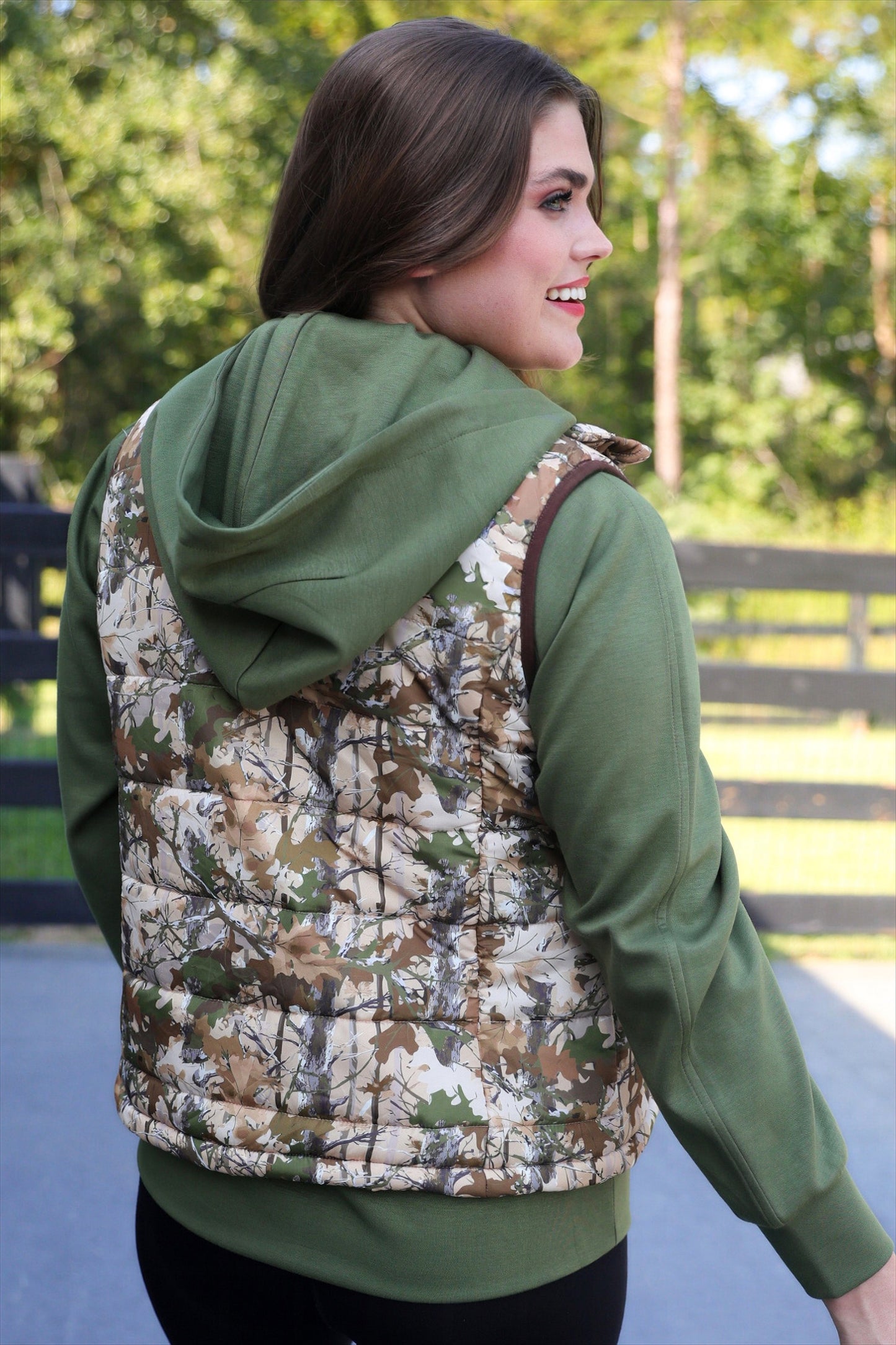 PREORDER- Delilah Puffer Vest- Classic Chloe Camo