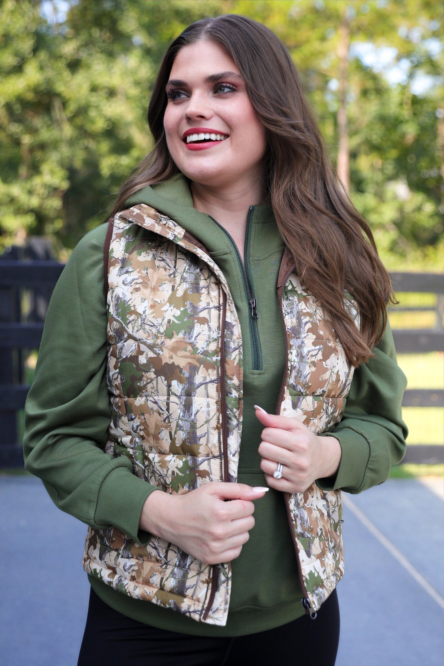 PREORDER- Delilah Puffer Vest- Classic Chloe Camo