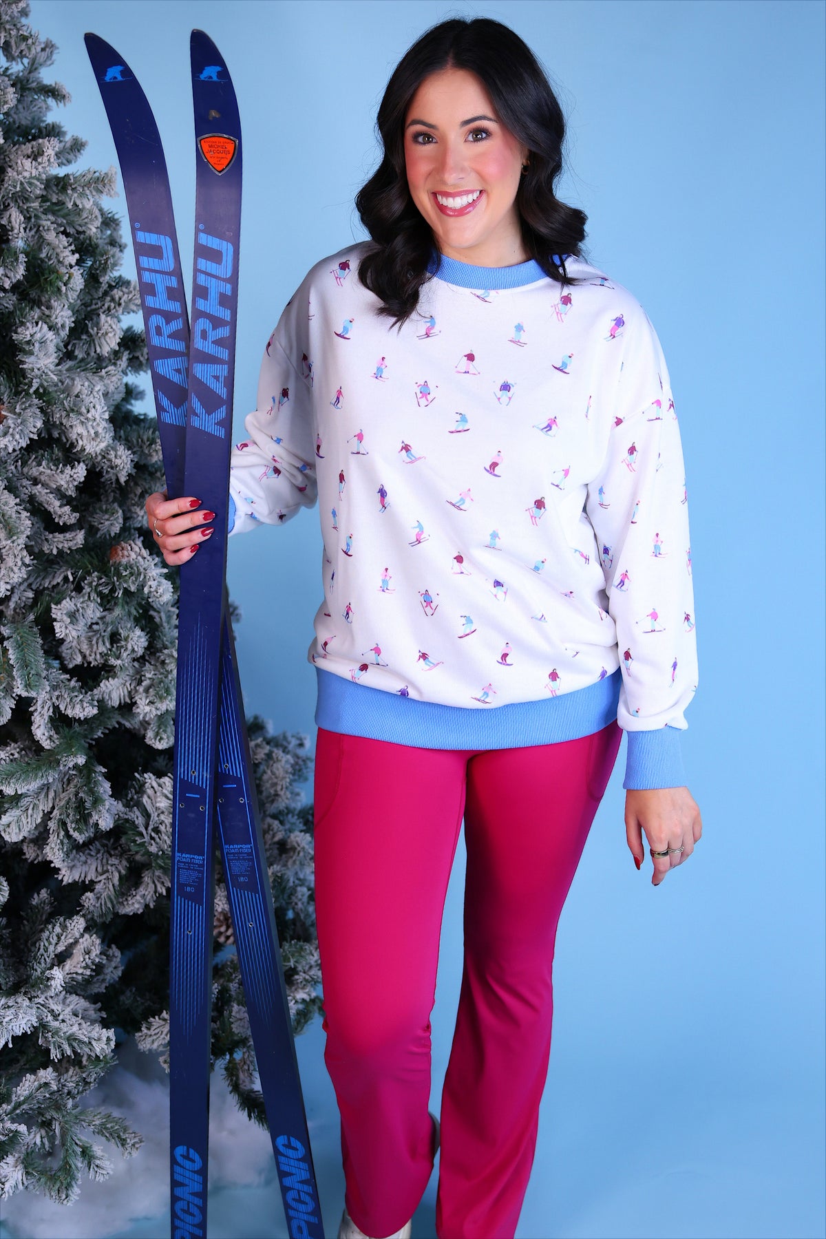 PREORDER- Compression Flared Leggings- Pink