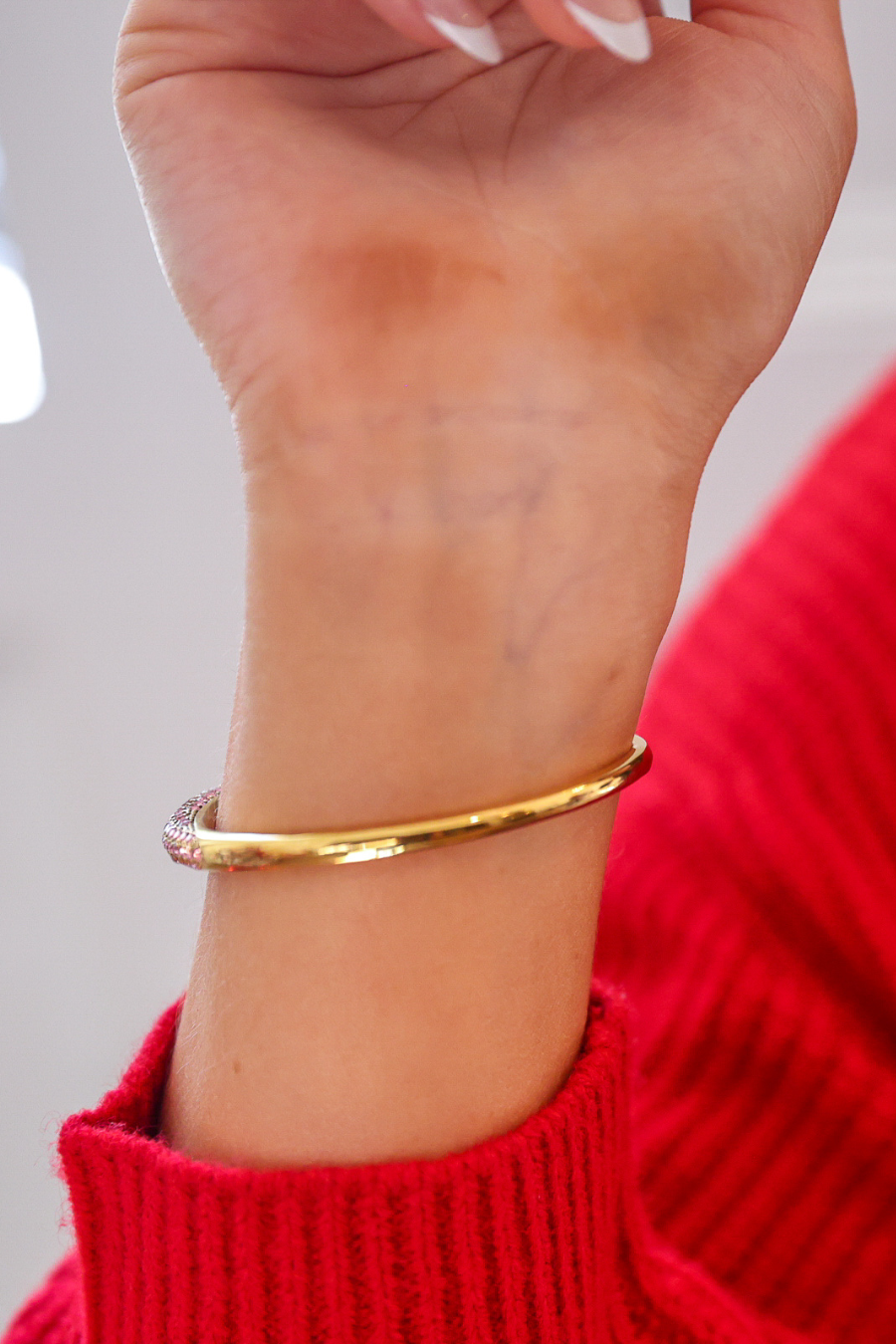 Pink Gems Embrace Cuff