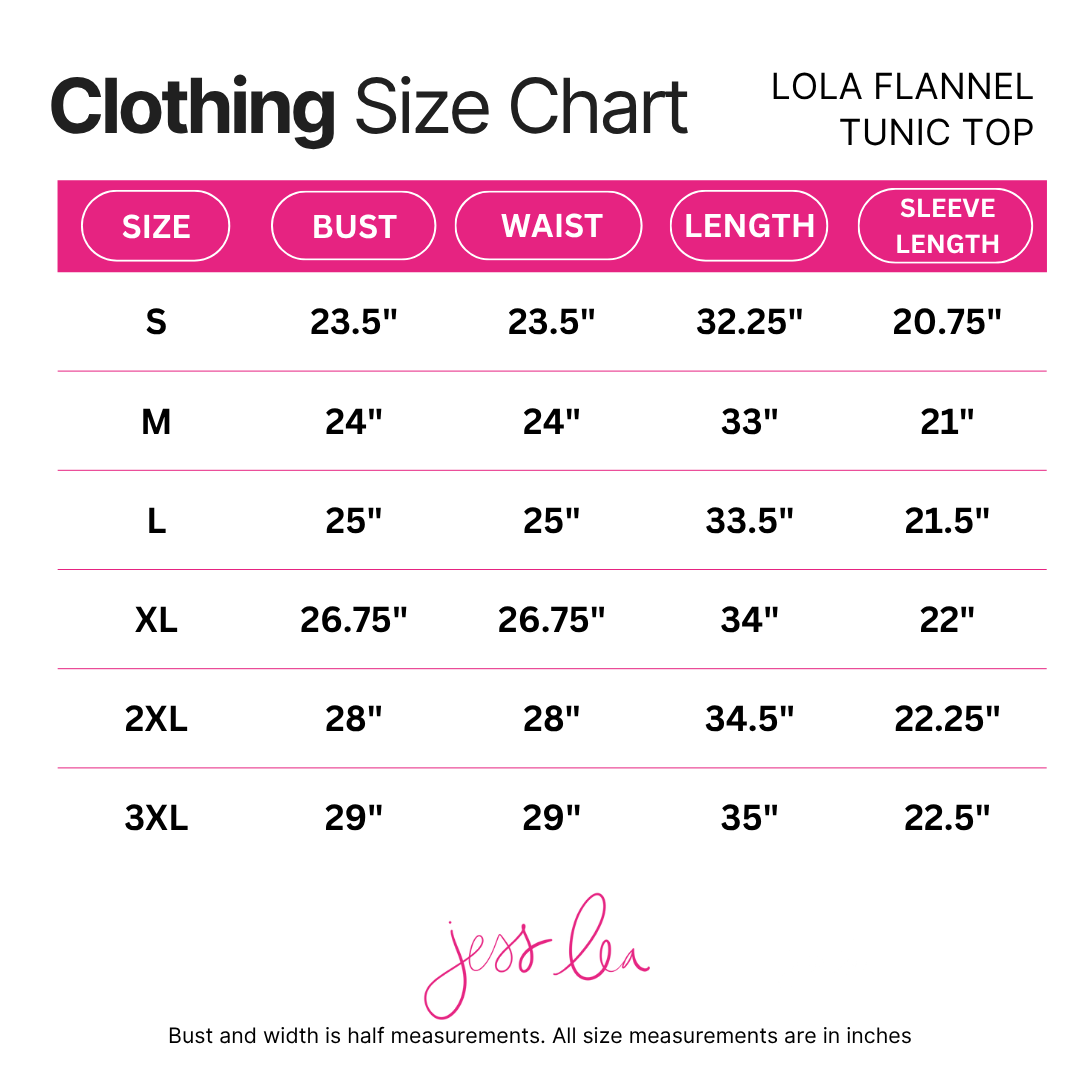 PREORDER Lola Flannel Tunic Top- Navy