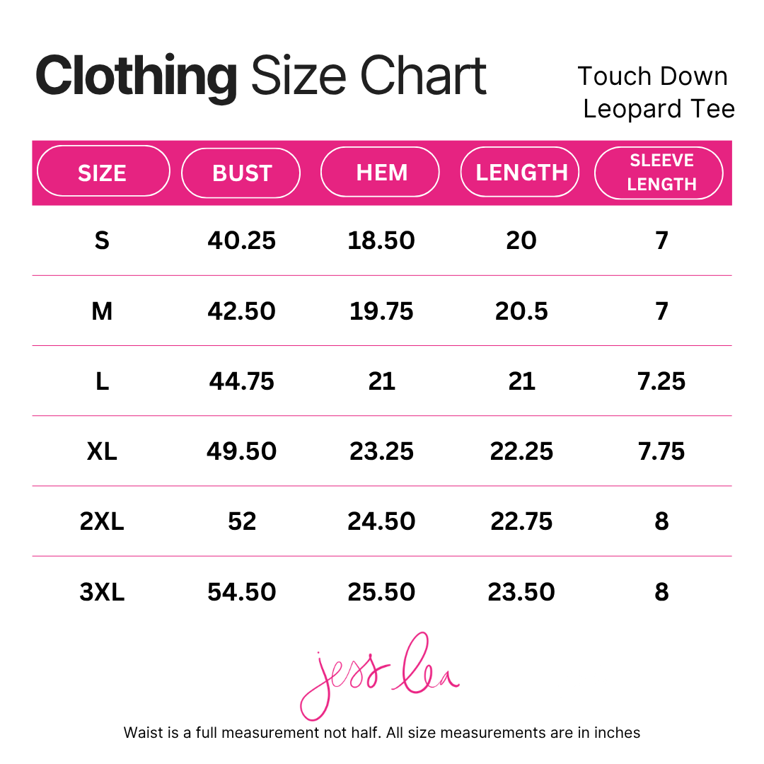 Touch Down Leopard Tee