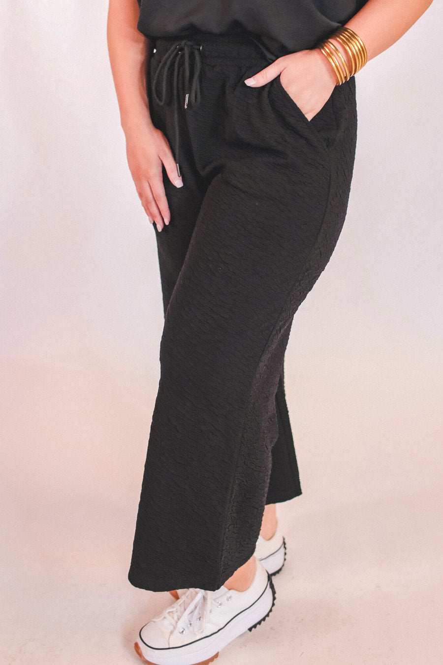 PREORDER-Time To Travel Textured Pants