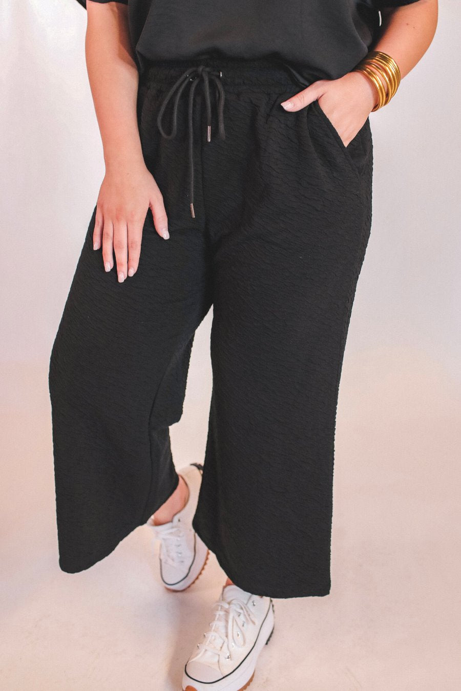 PREORDER-Time To Travel Textured Pants
