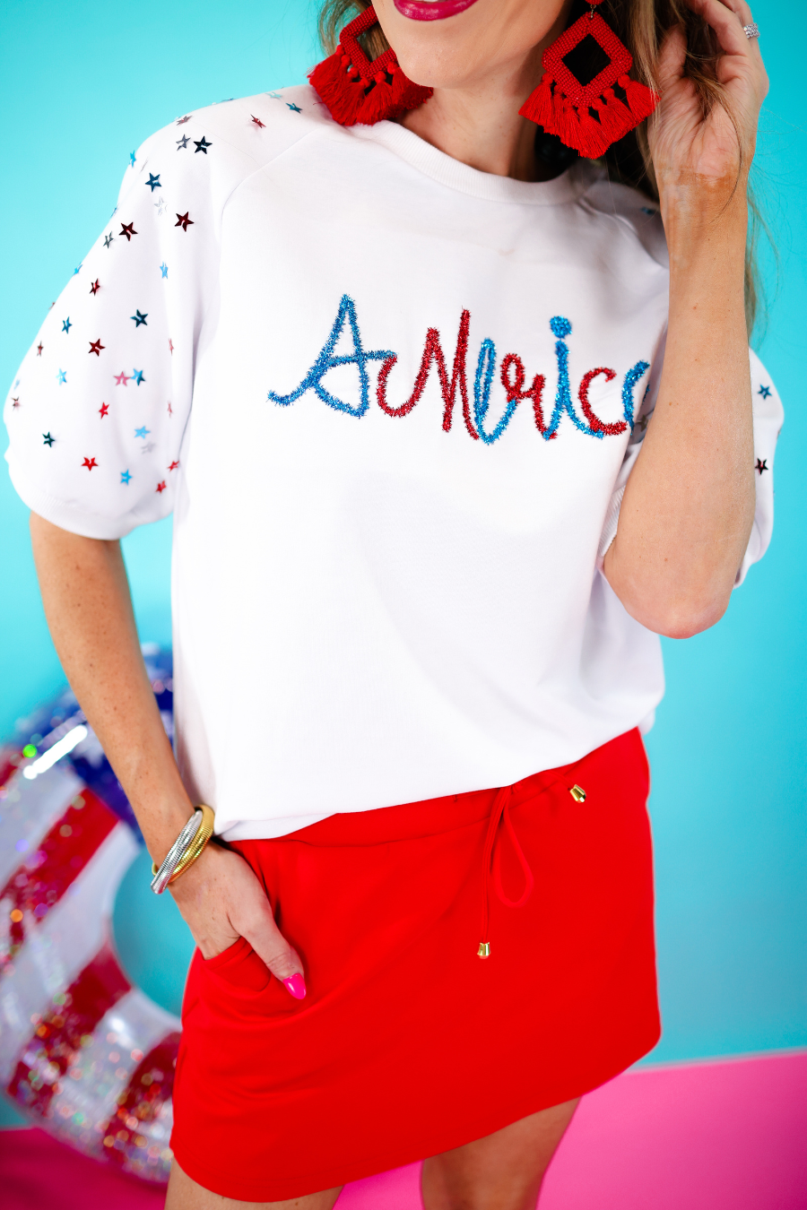Dreaming In Stars Tinsel Top