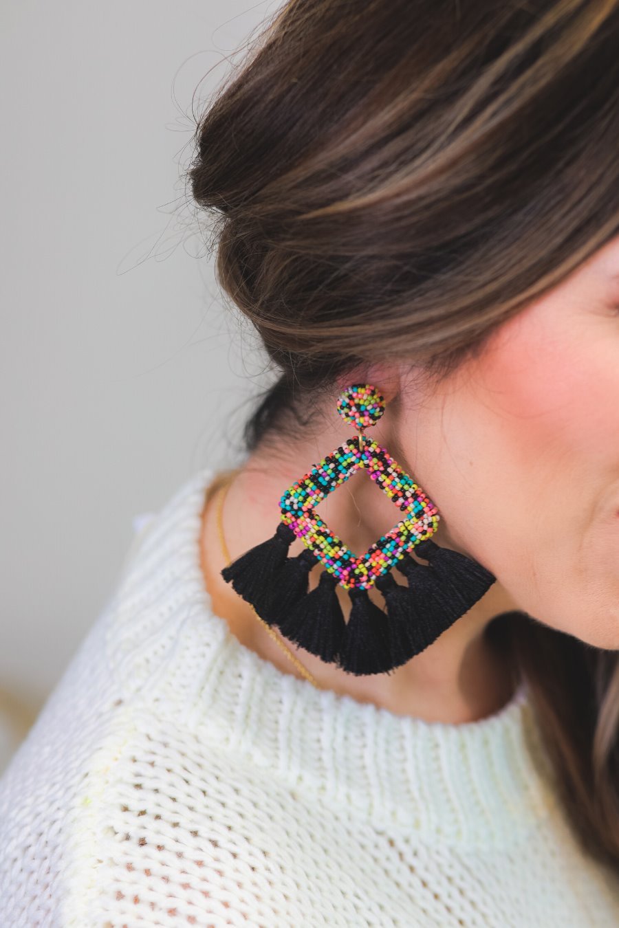 Ellie Fringe Drop Earrings - Jess Lea Wholesale