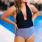 Make A Splash Halter Swimsuit - Jess Lea Wholesale