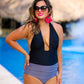 Make A Splash Halter Swimsuit - Jess Lea Wholesale