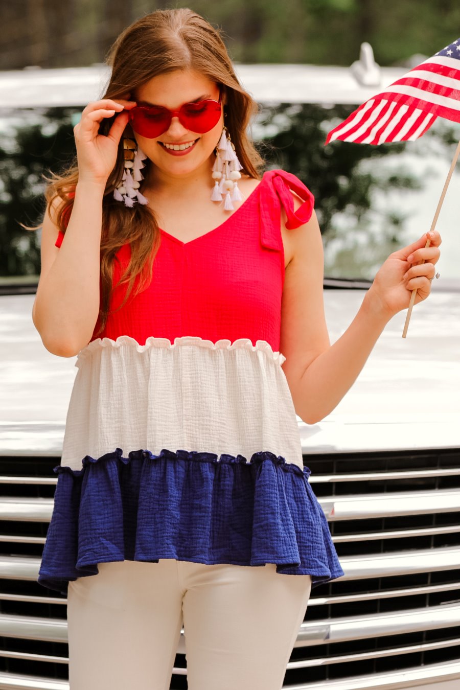 Kip Tiered Tie Top