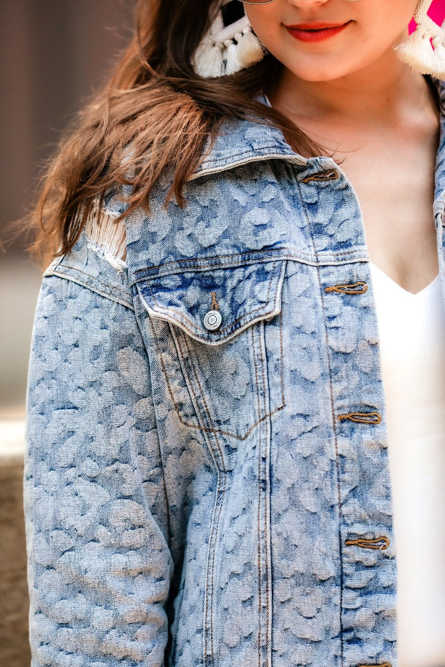 Layton Leopard Denim Jacket