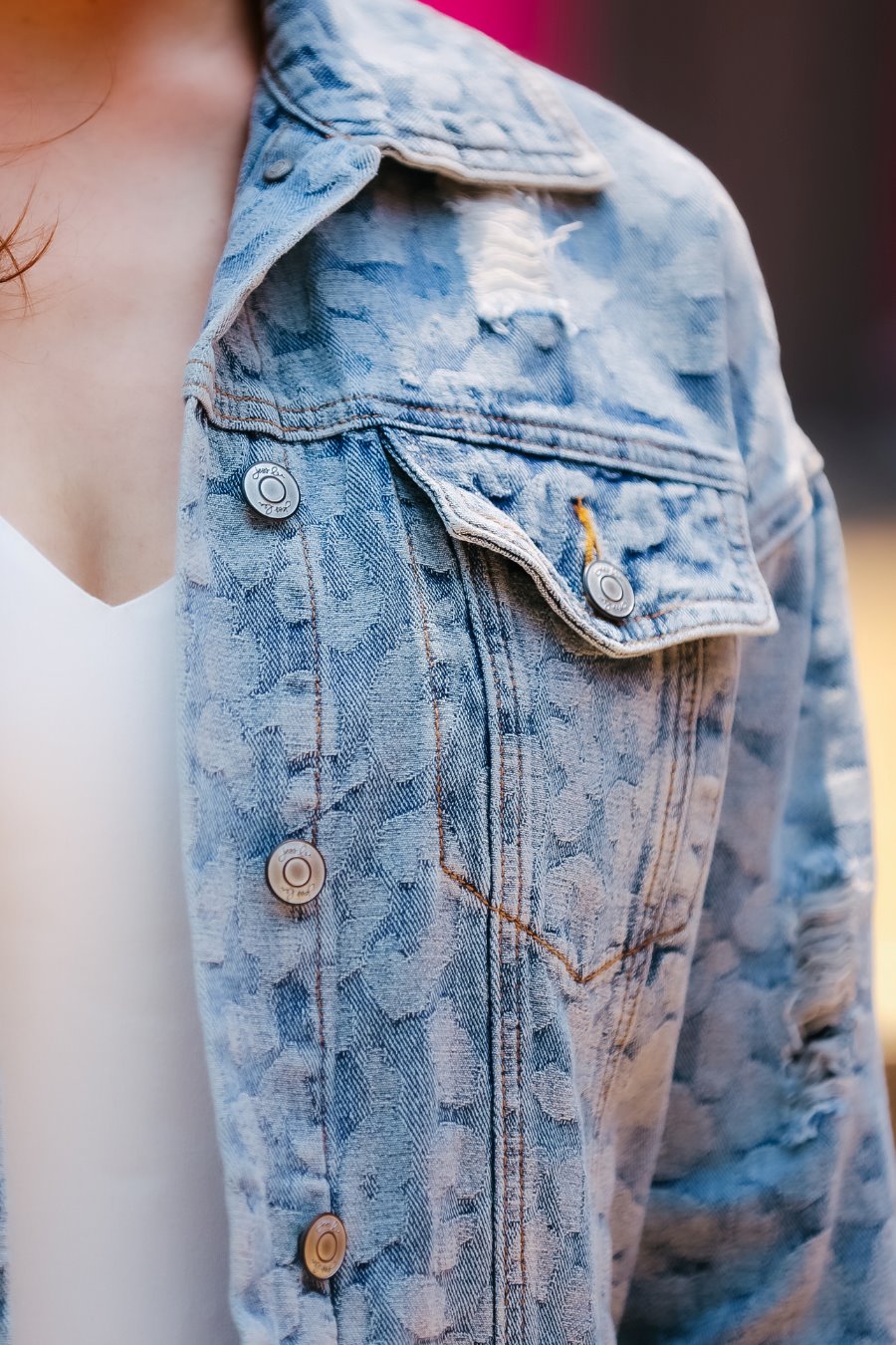 Layton Leopard Denim Jacket
