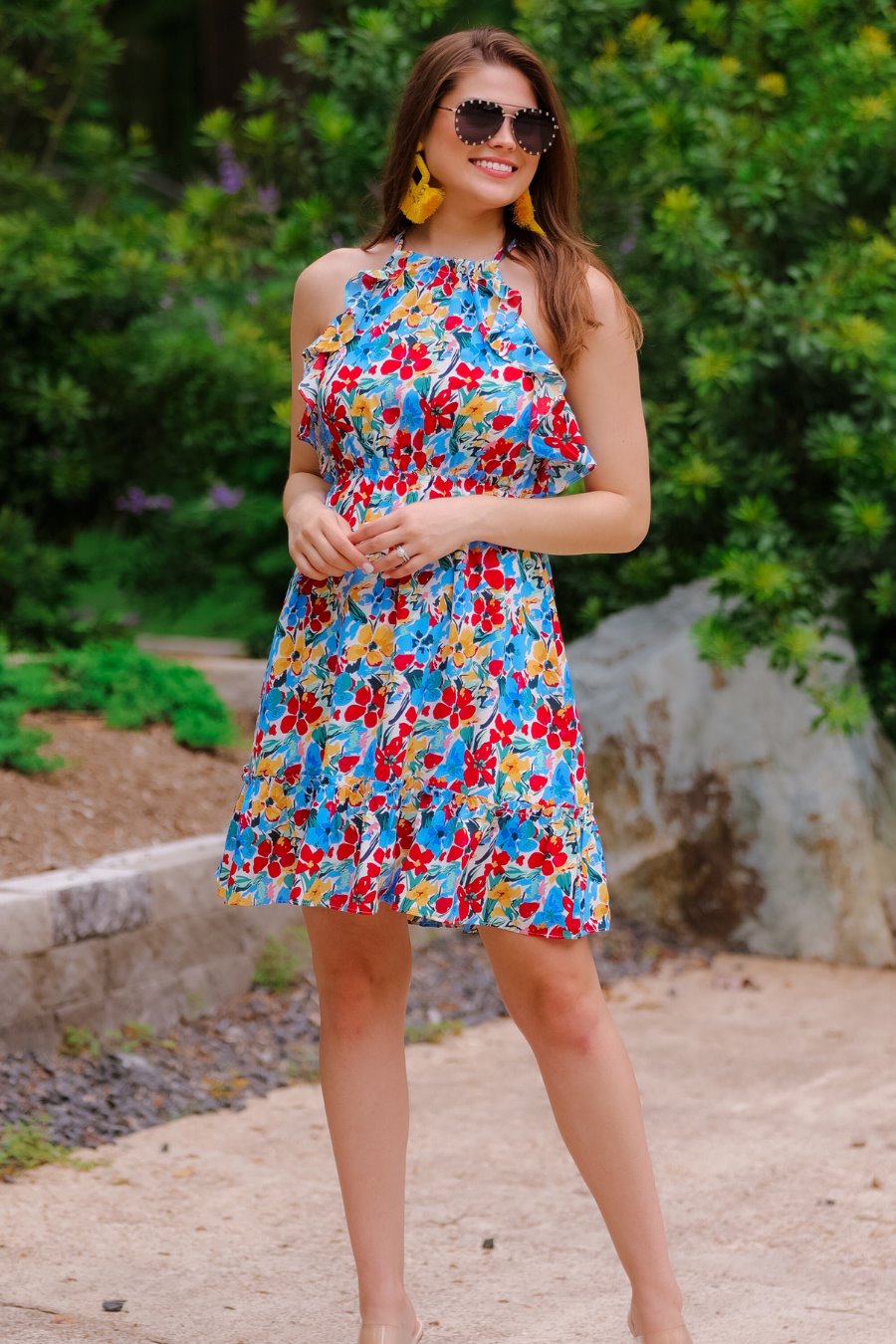 Floral Moment Ruffle Dress
