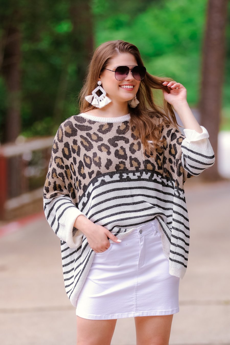 Portland Leopard Lightweight Sweater
