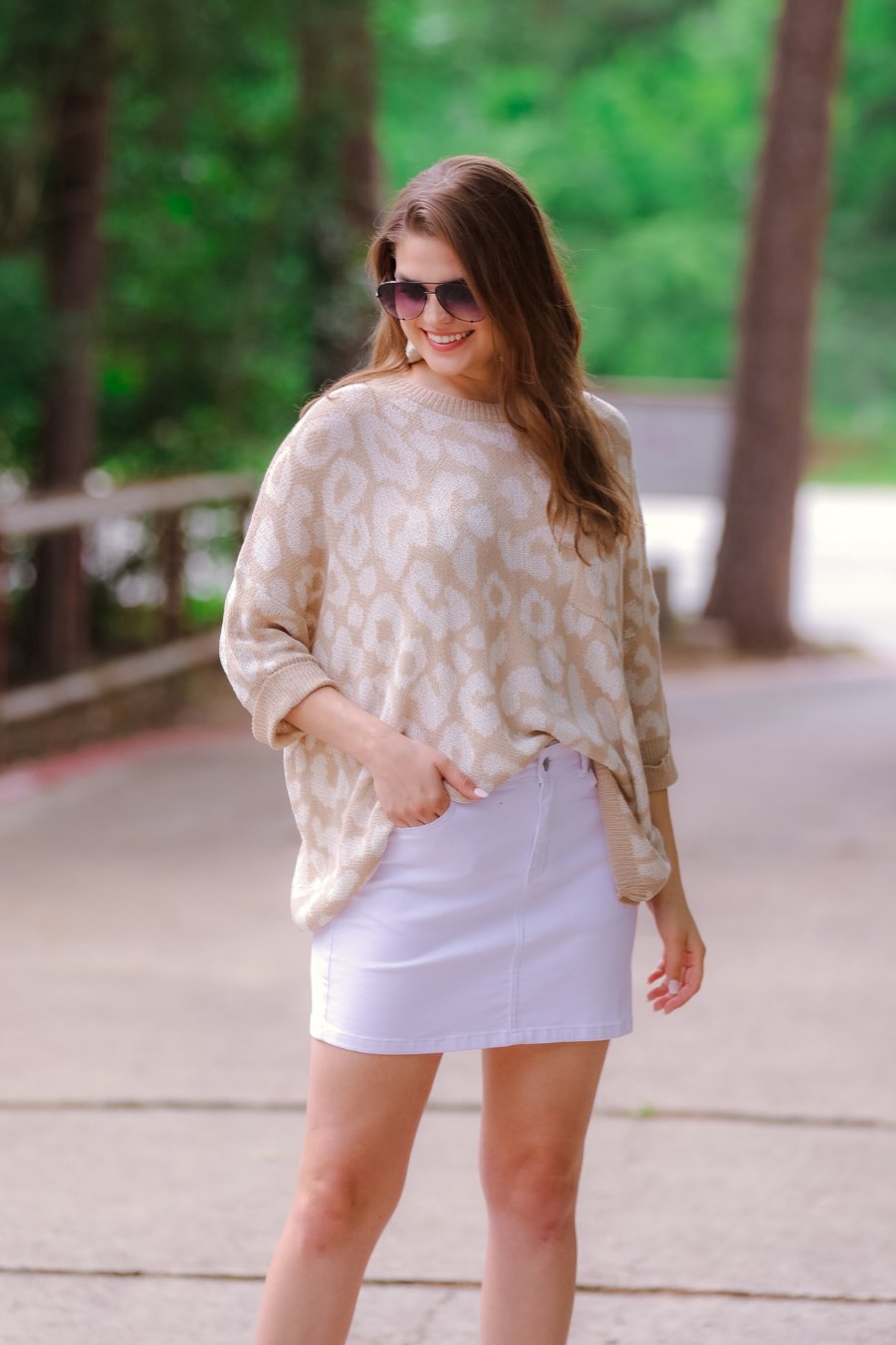 Poconos Leopard Lightweight Sweater