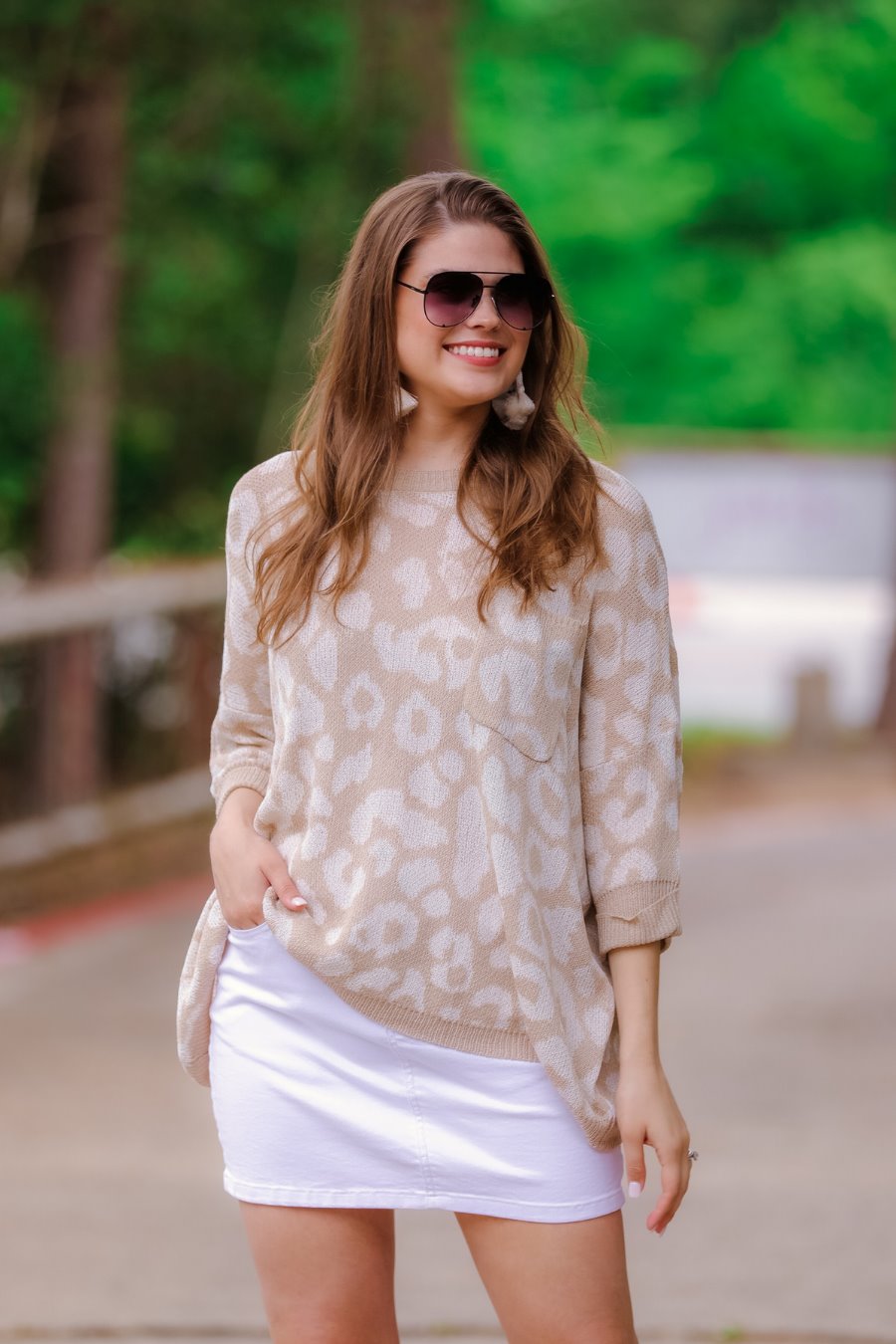 Poconos Leopard Lightweight Sweater