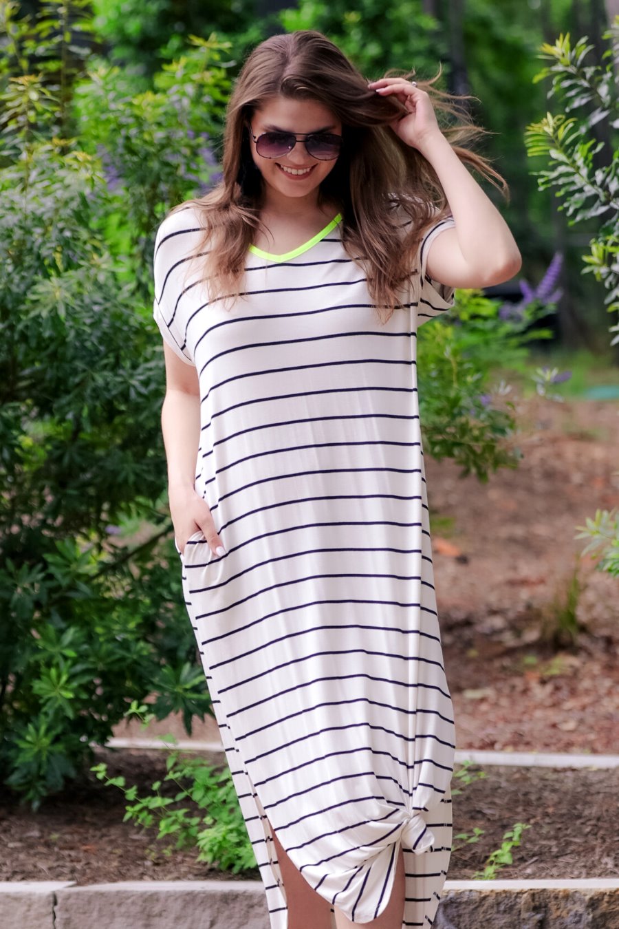 Madeline Striped Maxi Dress