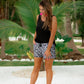 Black and White Leopard Sequin Shorts - Jess Lea Wholesale