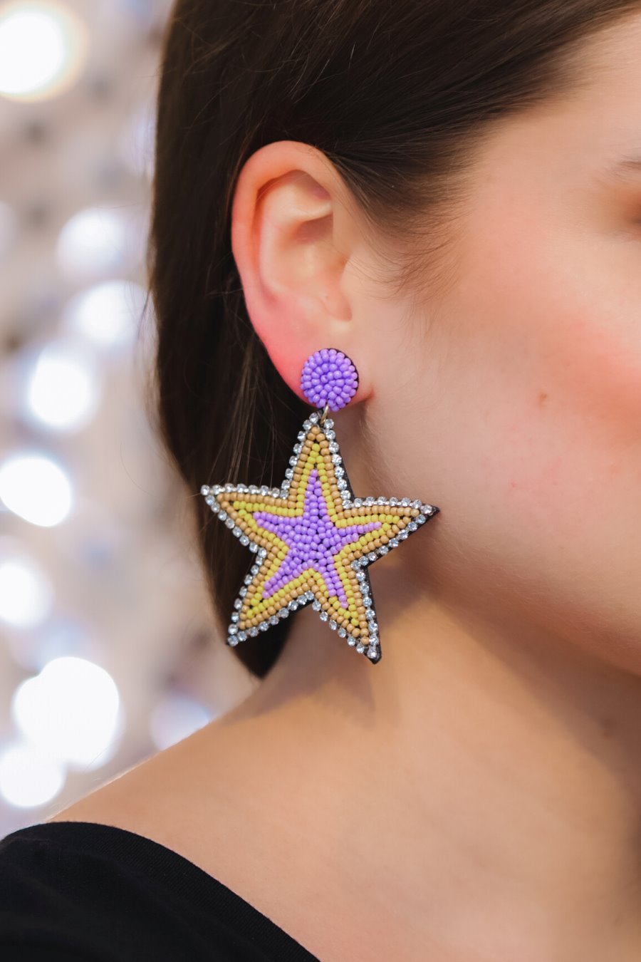 Starfish Beaded Earrings