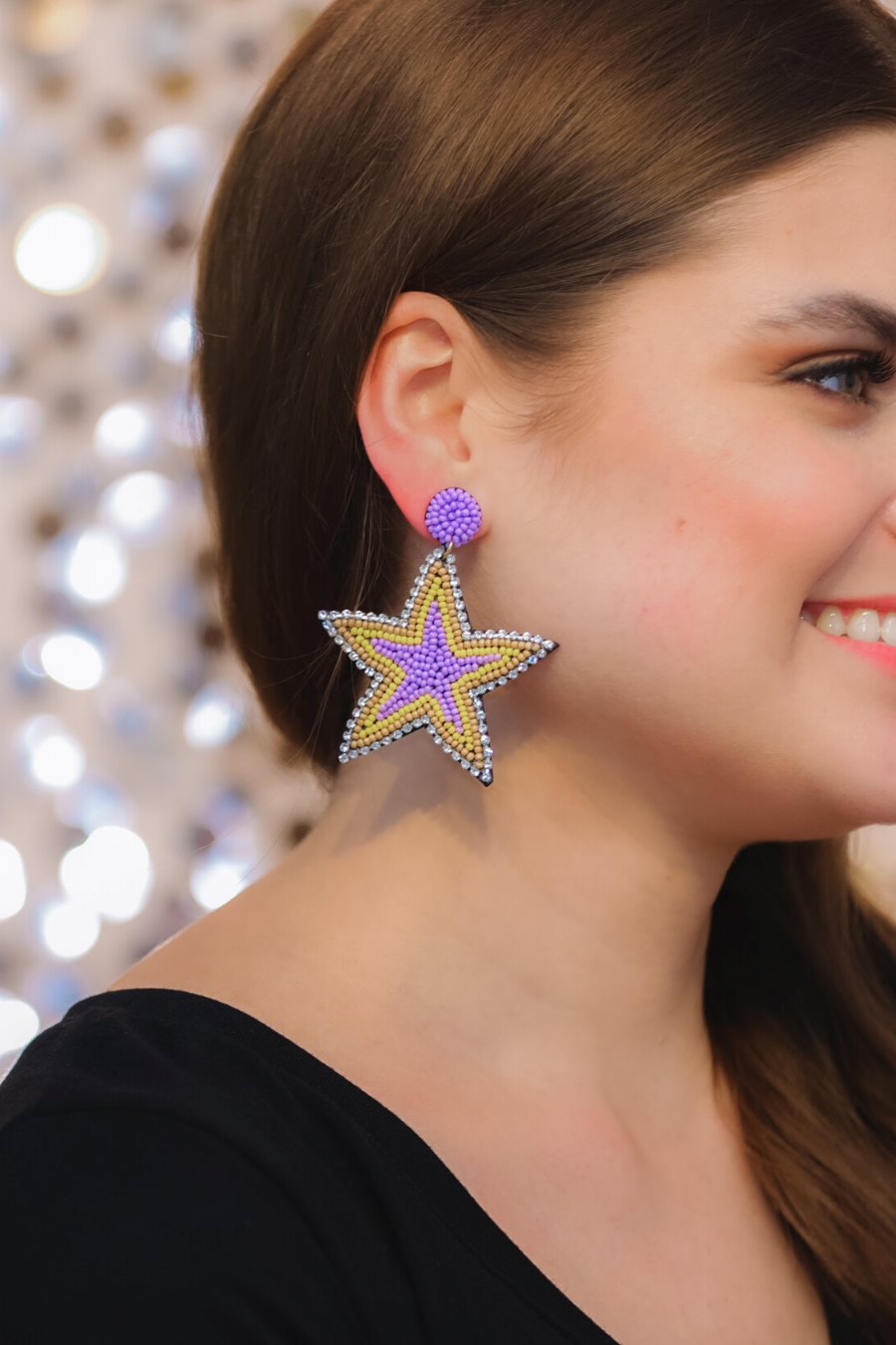 Starfish Beaded Earrings