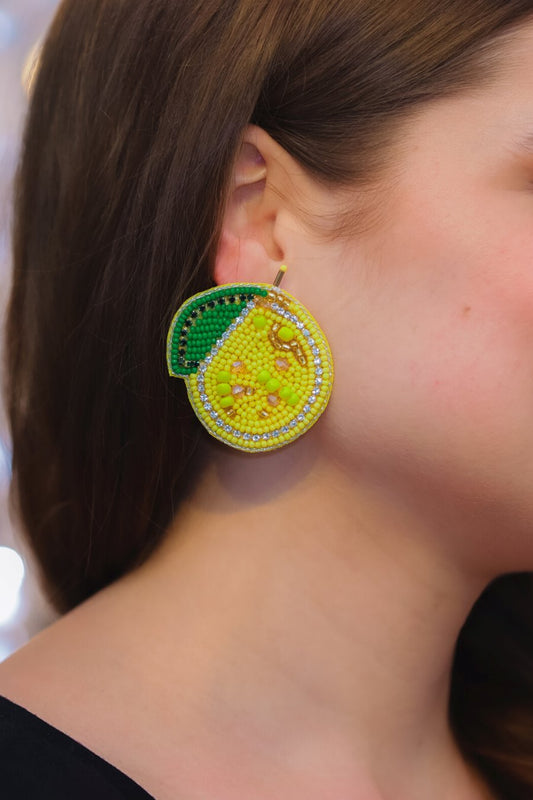 Lemon Drop Beaded Earrings - Jess Lea Wholesale