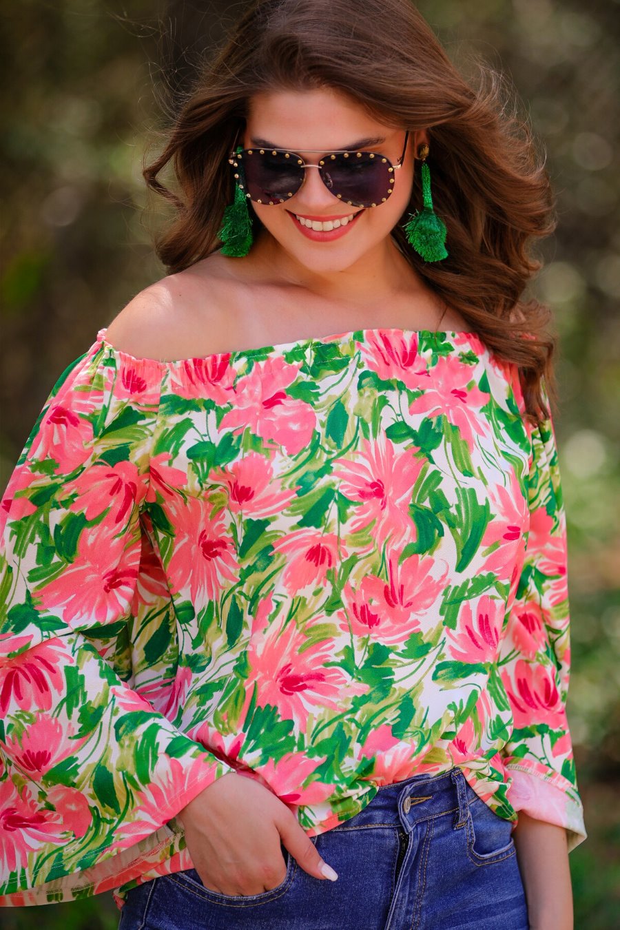 Raelynn Floral Off The Shoulder Top