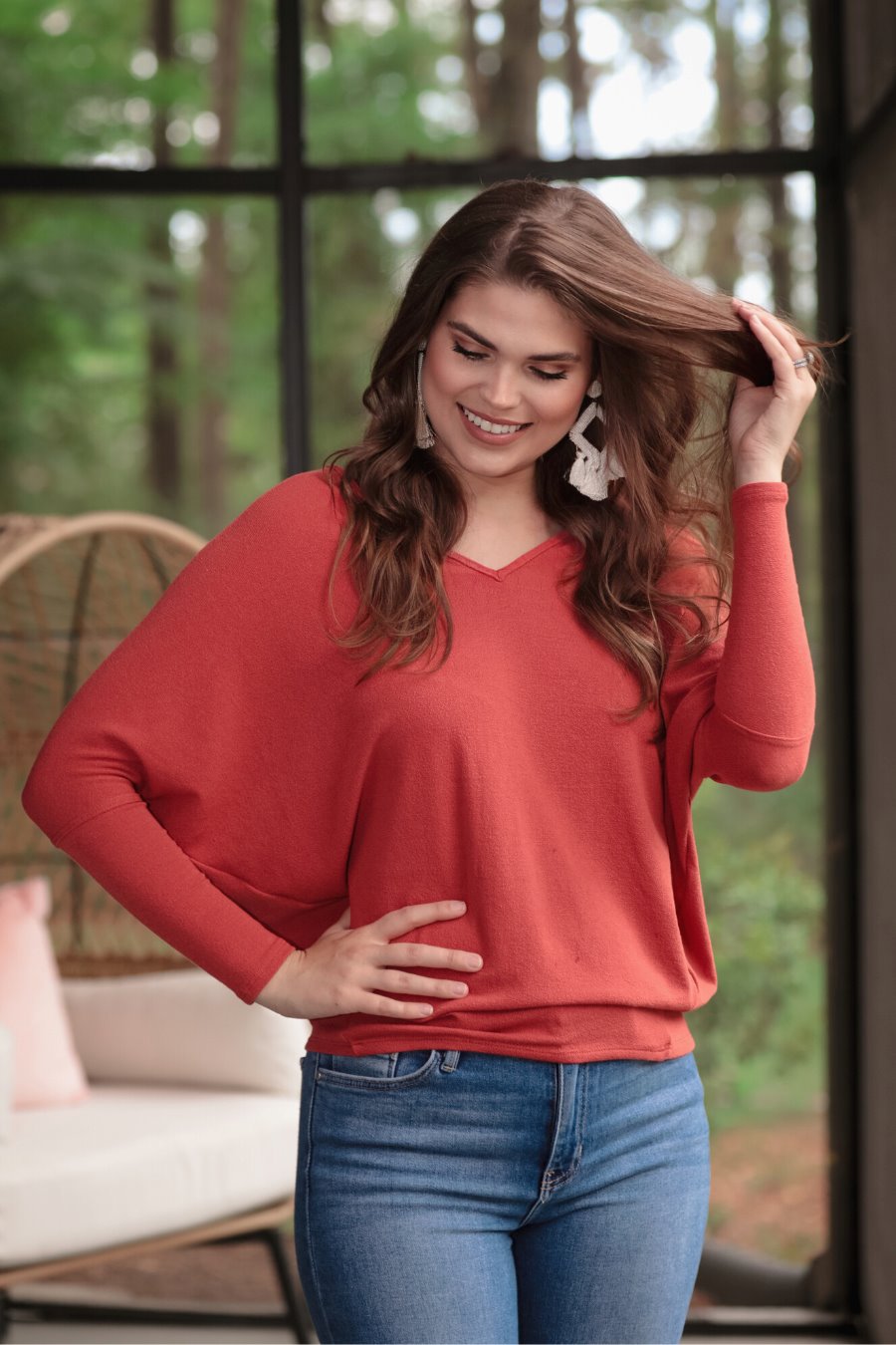 Melanie Dolman Sleeve Top