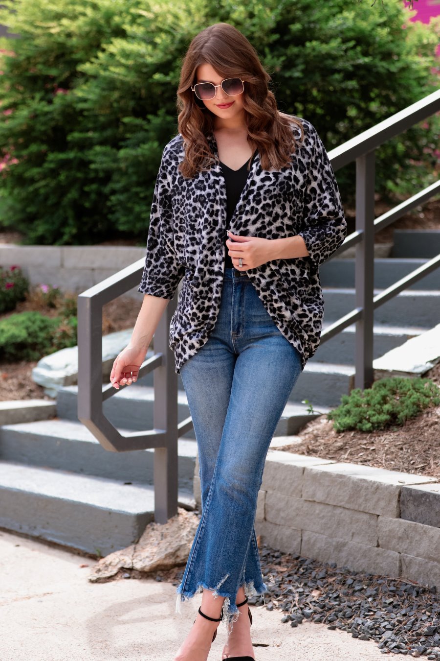 Sierra Cocoon Leopard Cardigan
