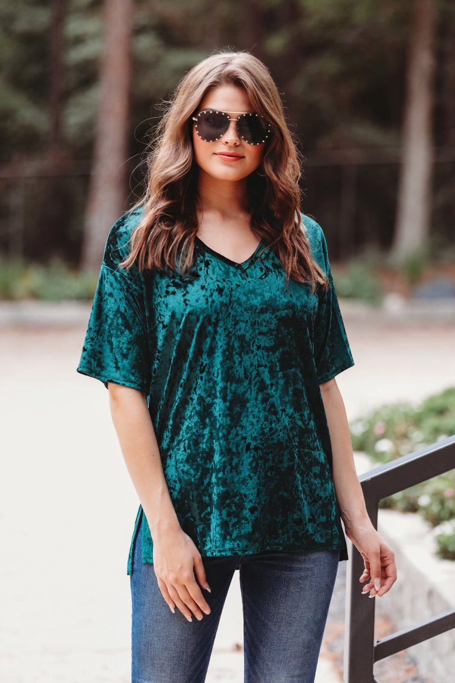 Festive Flair Velvet Top