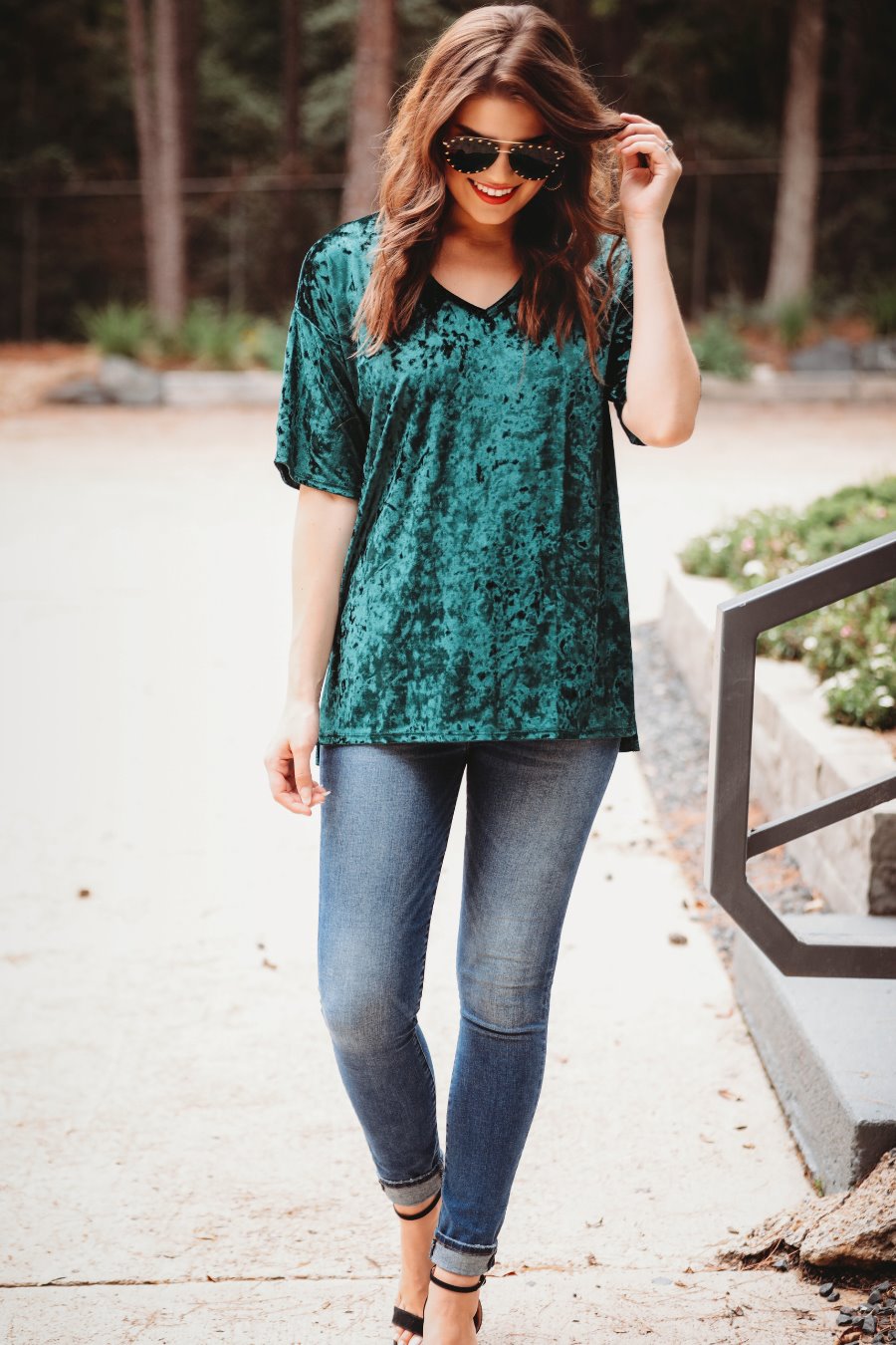 Festive Flair Velvet Top