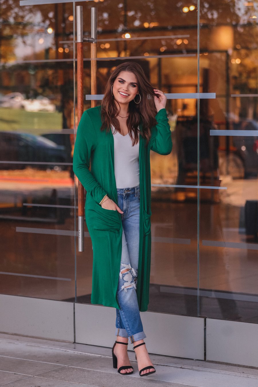 Spiced Up Long Pocket Cardigan