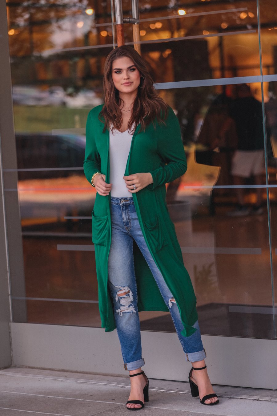 Spiced Up Long Pocket Cardigan