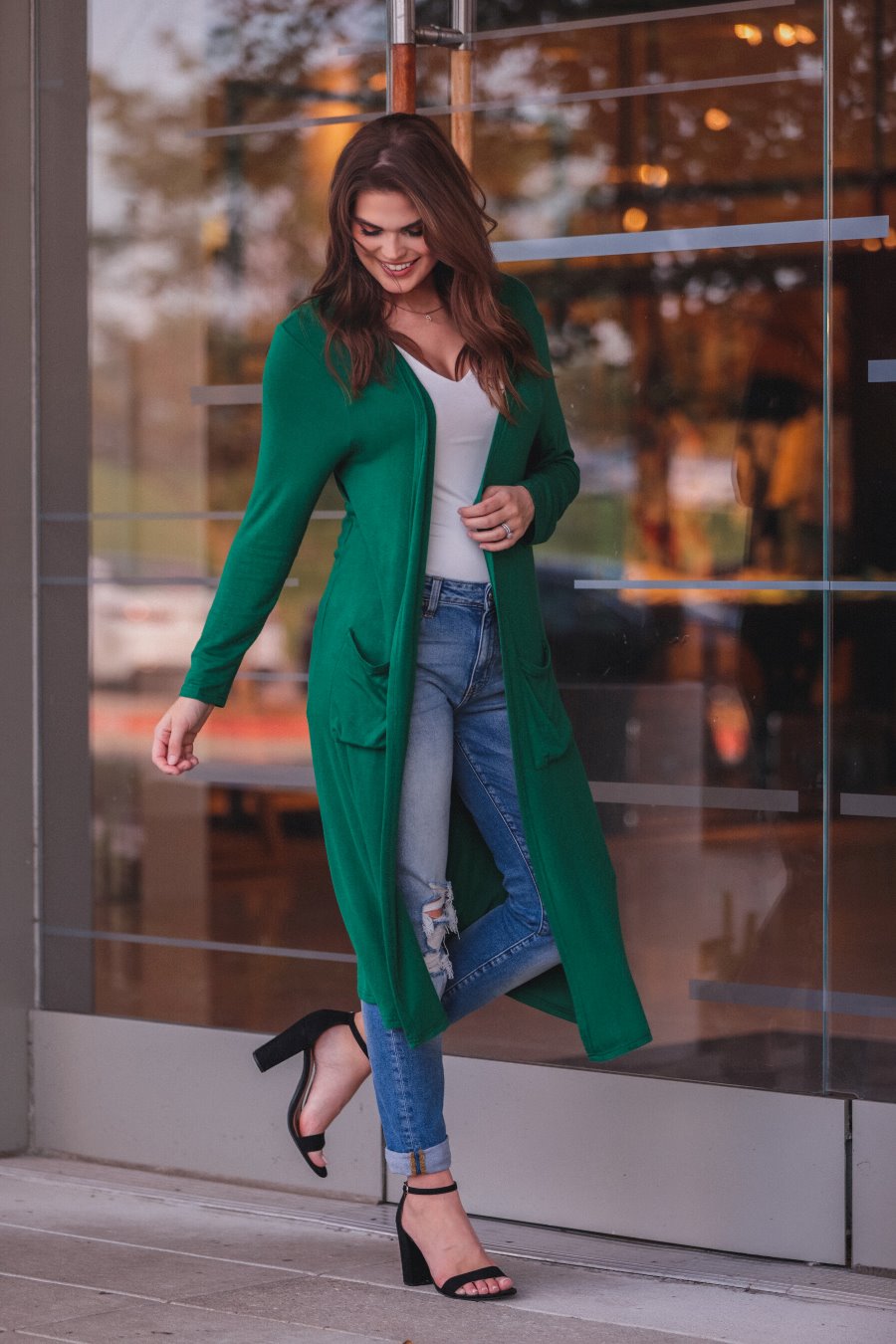 Spiced Up Long Pocket Cardigan