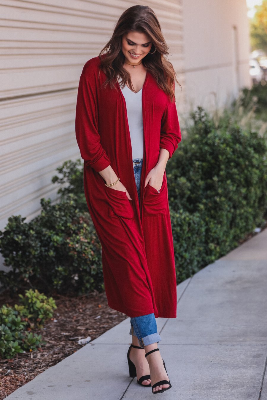 Spiced Up Long Pocket Cardigan