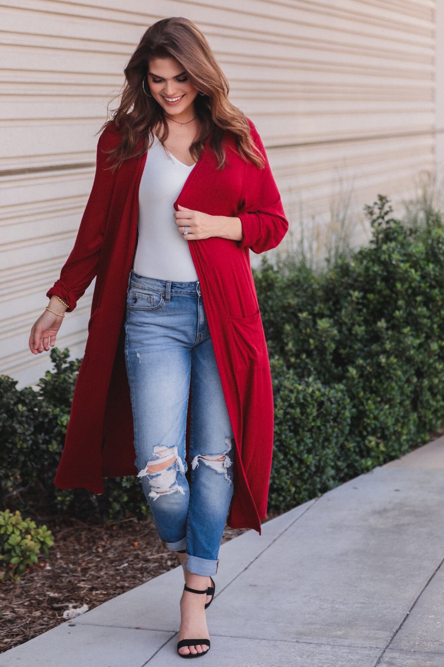 Spiced Up Long Pocket Cardigan